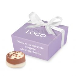 Czekoladki z logo firmy Mini Ballotin Lavender no.2