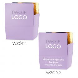 Czekoladki z logo firmy Mini Ballotin Lavender no.2