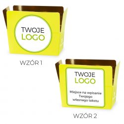 Czekoladki firmowe Mini Ballotin Green no.1 z naklejką logo