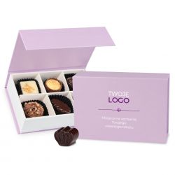 Praliny z logo firmy Finesse Lavender - MountBlanc - 1