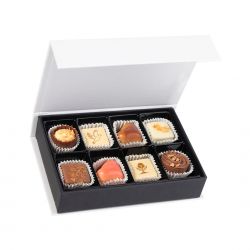 Prezent na Pierwszą Komunię Świętą Chocolate Box Mini White z Twoim zdjęciem i życzeniami