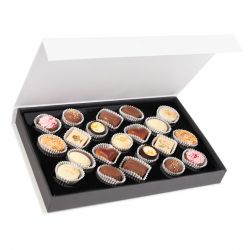 Czekoladki komunijne Chocolate Box White z Twoim zdjęciem i życzeniami