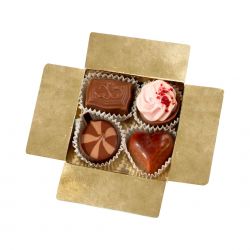 Upominek dla gości komunijnych Mini Ballotin White no.2 z Twoim tekstem