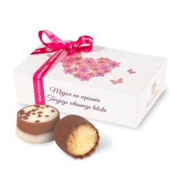 Prezent Mini Ballotin White no.3 z Twoim tekstem - MountBlanc - 1