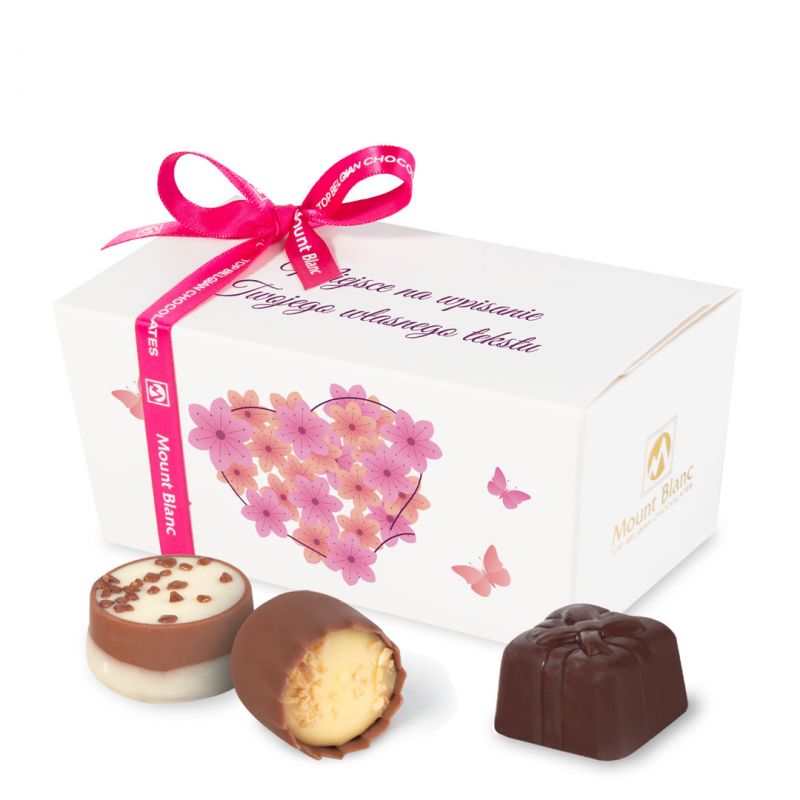 Czekoladki Ballotin White no.2 z Twoim tekstem - MountBlanc - 1