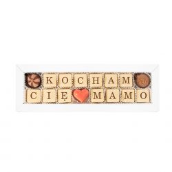 Czekoladki z napisem Chocolate Letter Mini Pink Kocham Cię Mamo! - MountBlanc - 3