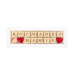 Czekoladki z napisem Chocolate Letter Mini White Kochanej Mamie - MountBlanc - 3