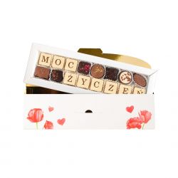 Czekoladowe życzenia Chocolate Letter Mini White Moc Życzeń