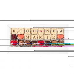 Bombonierka w kształcie koperty Maxi w maki dla Mamy