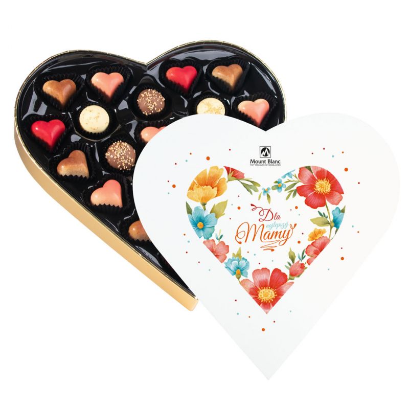 Bombonierka Sweet Heart White Maxi Dla Najlepszej Mamy