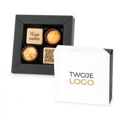 Czekoladki Delights Mini White no.2 Pralines Prints z logo firmy