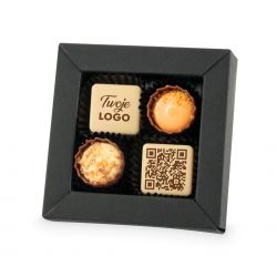 Czekoladki Delights Mini White no.2 Pralines Prints z logo firmy