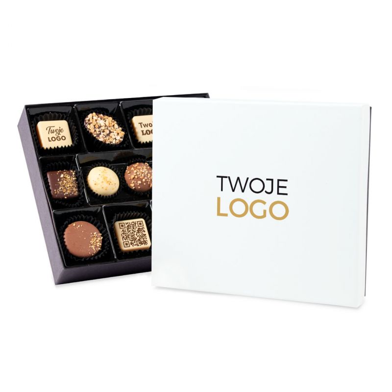 Czekoladki z Twoim logo Premium White Pralines Prints