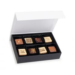 Czekoladki firmowe Chocolate Box Mini White Pralines Prints z Twoim logo