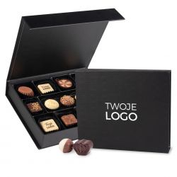 Czekoladki z Twoim logotypem Chocolate Box Medium Black Pralines Prints