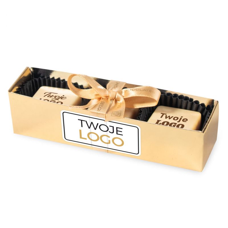 Czekoladki z logo firmy Blister 12cm Pralines Prints