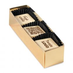 Czekoladki z logo firmy Blister 12cm Pralines Prints