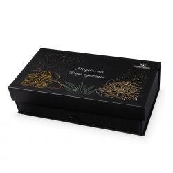 Czekoladki imieninowe Chocolate Tower Black z Twoimi życzeniami