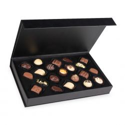 Bombonierka Chocolate Box Black z Twoimi życzeniami na imieniny