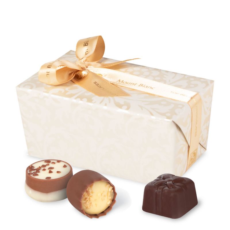 Belgijskie czekoladki Ballotin Cream no.2 Pralines w ozdobnym papierze - MountBlanc - 1