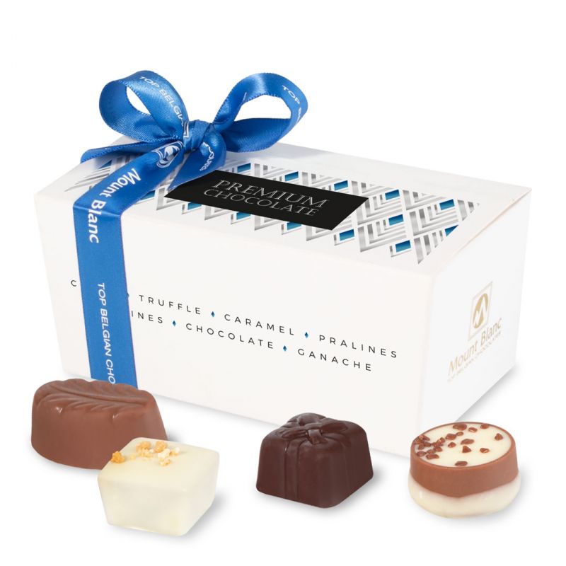 Belgijskie praliny Ballotin White no.3 - MountBlanc - 1