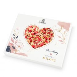 Chocolate Heart Box no.1. Czekoladowe serce z truskawkami i malinami - MountBlanc - 1