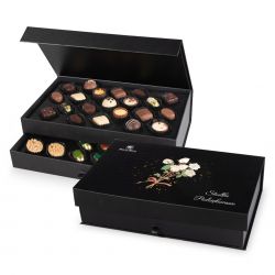 Bombonierka dla nauczyciela Chocolate Tower Black Słodkie Podziękowanie