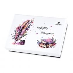 Bombonierka Premium Mini Najlepszej Nauczycielce na zakończenie roku szkolnego
