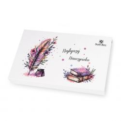 Czekoladki na zakończenie roku szkolnego Chocolate Box White Najlepszej Nauczycielce