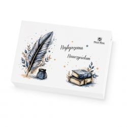 Belgijskie czekoladki Finesse White Najlepszemu Nauczycielowi