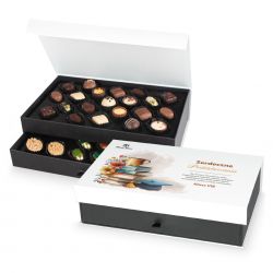 Bomboniera dla nauczyciela Chocolate Tower White z Twoimi życzeniami