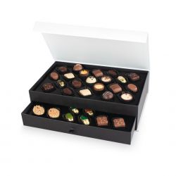 Bomboniera dla nauczyciela Chocolate Tower White z Twoimi życzeniami