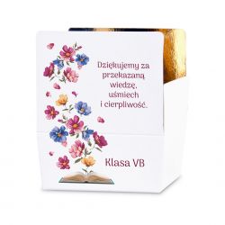 Czekoladki dla nauczycieli Mini Ballotin White no.2 z Twoimi życzeniami