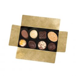 Belgijskie czekoladki dla nauczyciela Ballotin White no.2 z Twoimi życzeniami