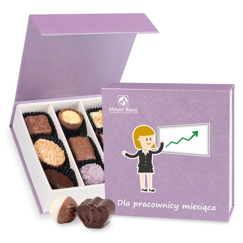 Pralinki firmowe Finesse Lavender no.2 Dla pracownicy miesiąca - MountBlanc - 1