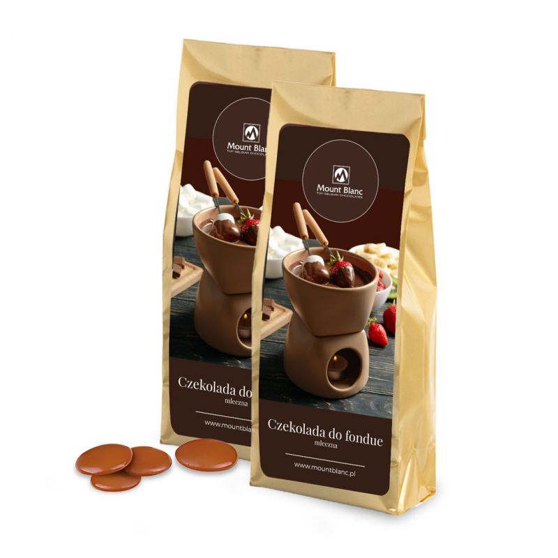 Czekolada mleczna do fondue - podwójna porcja - MountBlanc - 1