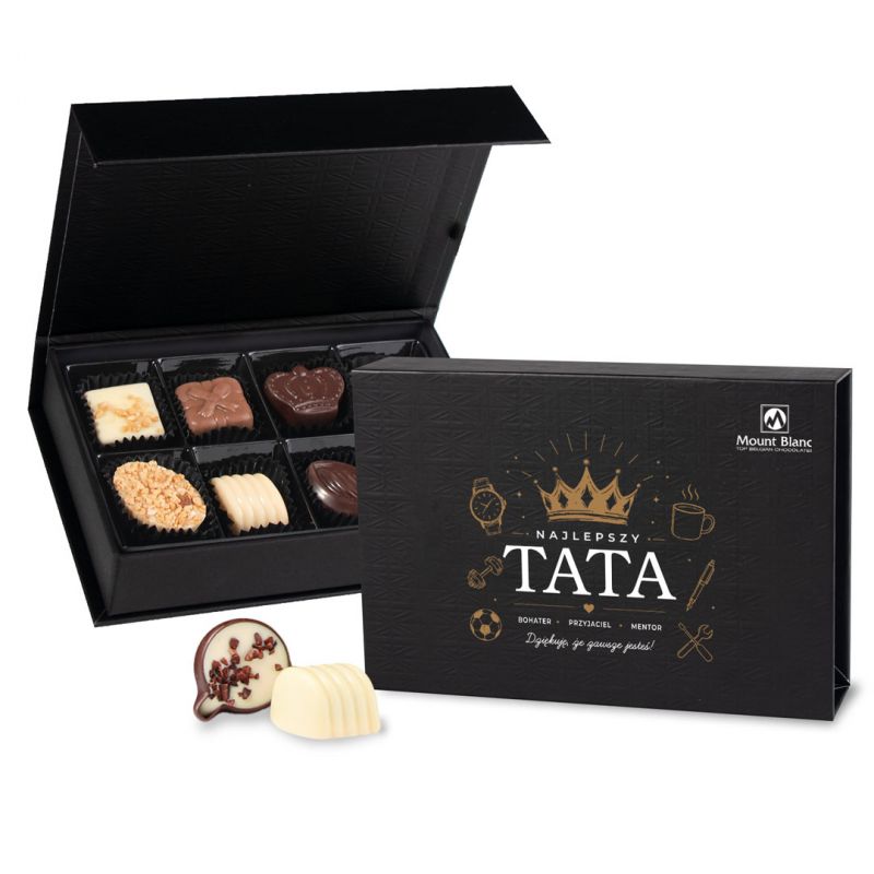 Bombonierka Chocolate Box Mini Black Najlepszy Tata