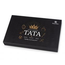 Bombonierka z dedykacją Chocolate Box Black Najlepszy Tata