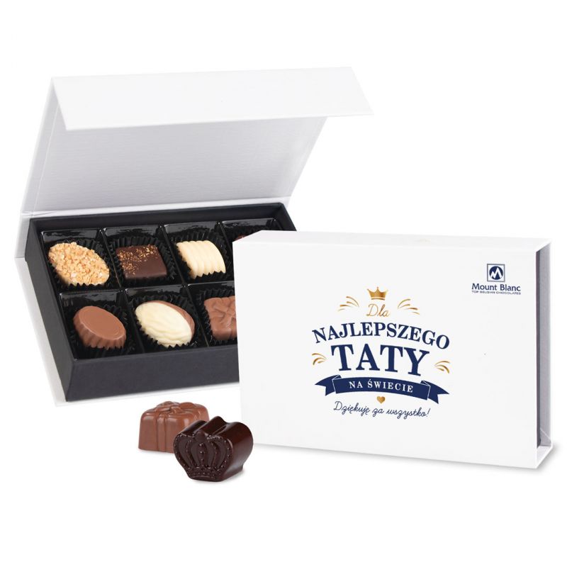 Czekoladki Chocolate Box Mini White Dla Najlepszego Taty na świecie
