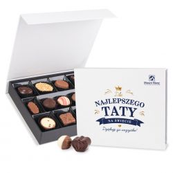 Bombonierka Chocolate Box Medium White Dla Najlepszego Taty na świecie