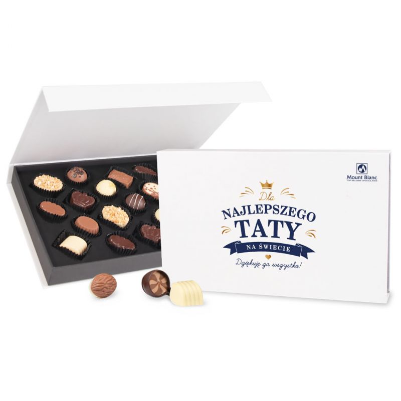 Czekoladki Chocolate Box White Dla Najlepszego Taty na świecie