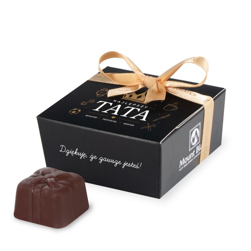 Belgijskie pralinki Mini Ballotin Black no.2 Najlepszy Tata