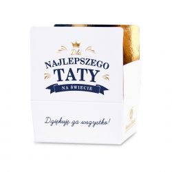Czekoladki Mini Ballotin White no.2 Dla Najlepszego Taty na świecie
