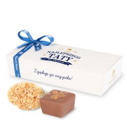 Czekoladki Mini Ballotin White no.4 Dla Najlepszego Taty na świecie