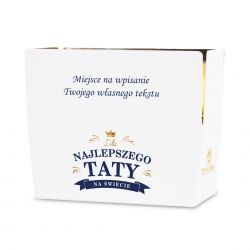 Czekoladki na Dzień Ojca Ballotin White no.2 z Twoimi życzeniami