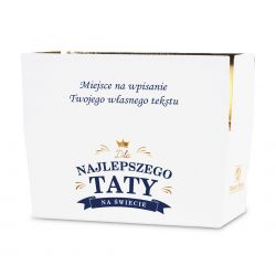 Czekoladki dla Taty Ballotin White no.3 z życzeniami