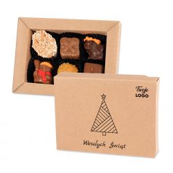 Czekoladki firmowe na Gwiazdkę Christmas Delights Mini Kraft no.3 z Twoim logo - MountBlanc - 1