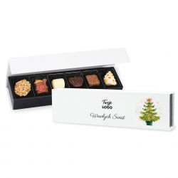 Czekoladki świąteczne dla firm Christmas Chocolate Box Long Mini - MountBlanc - 1