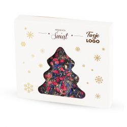 Czekoladowa choinka 65g Christmas Chocolate Bar Maxi z Twoim logo - MountBlanc - 1