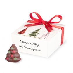 Czekoladki na Boże Narodzenie Christmas Mini Ballotin White no.2 z Twoimi życzeniami - MountBlanc - 1